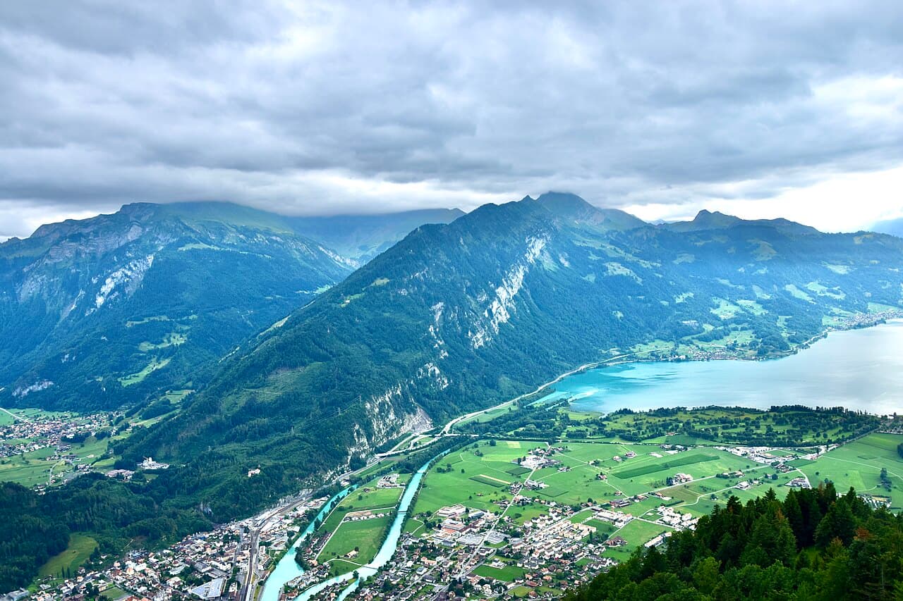Lake Thun and Interlaken View from Harder Kulm (Ank Kumar) 01