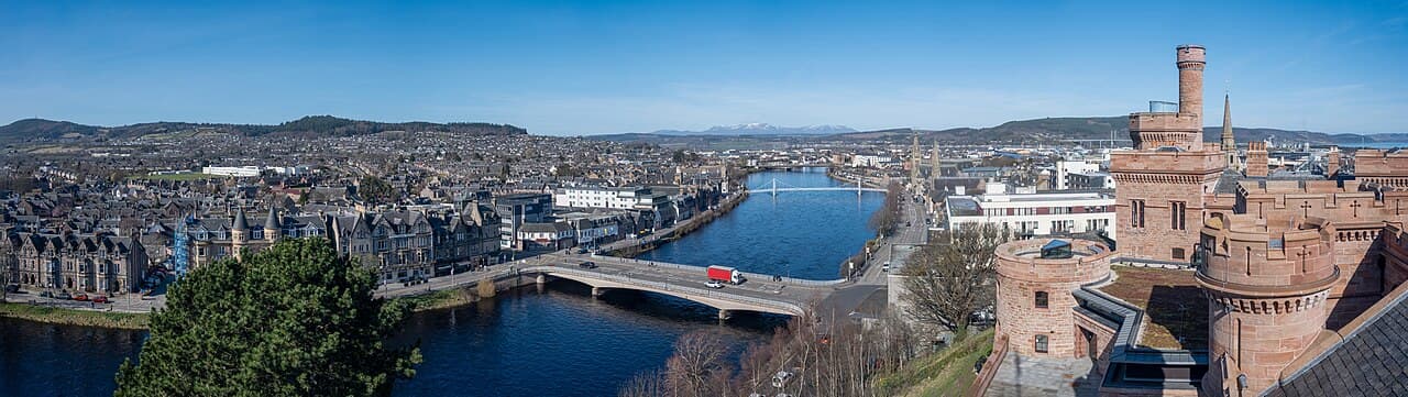 Panoramic view of Inverness